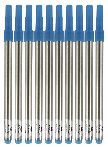 Sipliv Screw-type Rollerball Refills, Pack of 10 PCS, 0.5 mm, Blue Ink