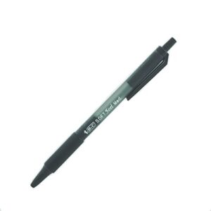 bic soft feel ball pen, black, medium point, 32-count