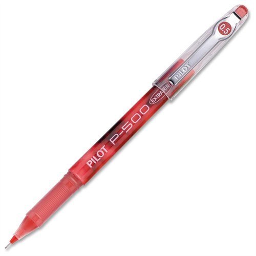 Pilot Precise P-500 Gel Rolling Ball Pen, Extra Fine 10 Pens (Red)