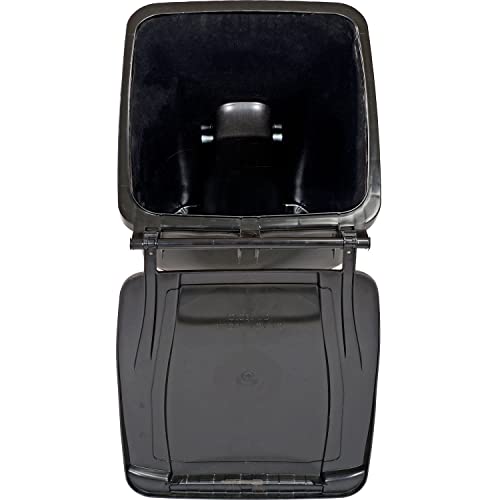 Global Industrial Mobile Heavy Duty Trash Container, 95 Gallon, Black