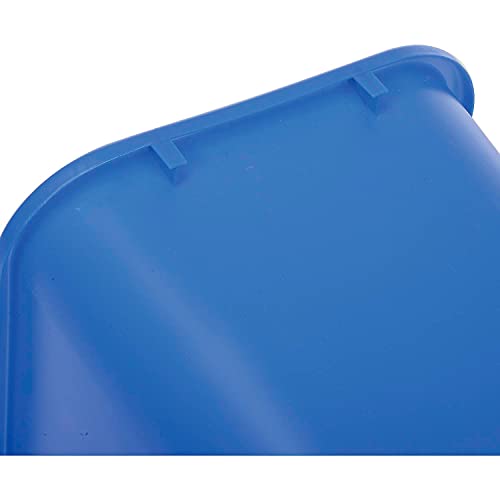 Global Industrial Plastic Recycling Wastebasket, 41-1/4 Qt., Blue