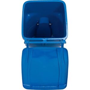 OTTO Mobile Heavy Duty Trash Container, 95 Gallon, Blue