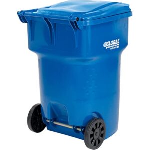 OTTO Mobile Heavy Duty Trash Container, 95 Gallon, Blue