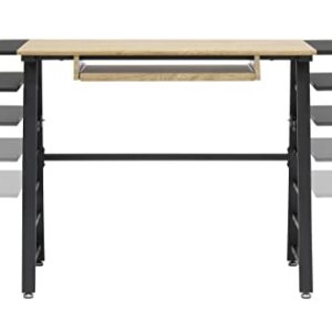 Calico Designs Convertible Art Drawing/Computer Desk for Kids in Ashwood/Graphite 51240