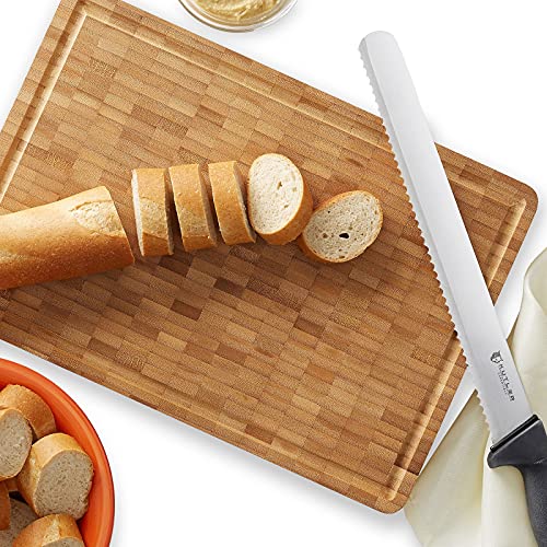 KUTLER Professional 14-Inch Bread Knife and Cake Slicer with Serrated Edge - Ultra-Sharp Stainless Steel Cutlery