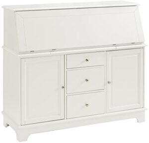 crosley furniture sullivan secretary desk - white