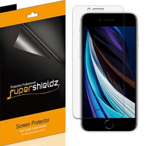(6 pack) supershieldz designed for iphone se (2022, 3rd gen) / iphone se (2020, 2nd generation) / iphone 8 / iphone 7 (4.7 inch) screen protector, anti glare and anti fingerprint (matte) shield