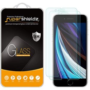 supershieldz (2 pack) designed for apple iphone 8 and iphone 7 (4.7 inch) tempered glass screen protector, anti scratch, bubble free