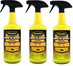 pyranha wipe n spray, yellow