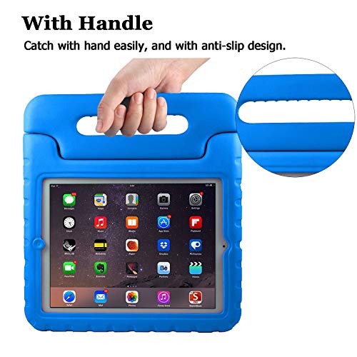 AVAWO Kids Case for Apple iPad 2 3 4 - Light Weight Shock Proof Convertible Handle Stand Kids Friendly for iPad 2, iPad 3rd Generation/ 4th Generation Tablet - Blue