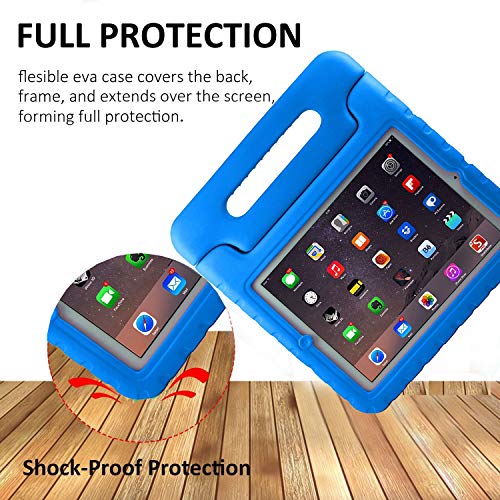 AVAWO Kids Case for Apple iPad 2 3 4 - Light Weight Shock Proof Convertible Handle Stand Kids Friendly for iPad 2, iPad 3rd Generation/ 4th Generation Tablet - Blue