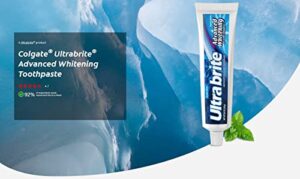 Ultra brite Advanced Whitening Toothpaste Clean Mint 6 oz (Pack of 10)