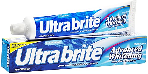 Ultra brite Advanced Whitening Toothpaste Clean Mint 6 oz (Pack of 10)