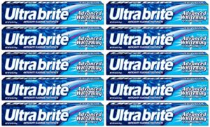 ultra brite advanced whitening toothpaste clean mint 6 oz (pack of 10)