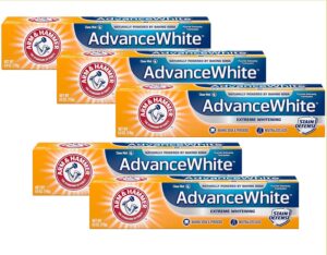 arm & hammer advance white extreme whitening toothpaste clean mint - 6 oz- pack of 5