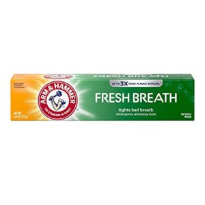 arm & hammer advance white baking soda toothpaste, winter mint 6 oz (pack of 6)