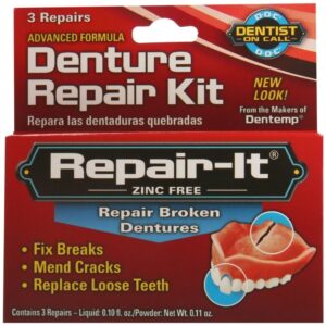 d.o.c. repair-it advanced formula denture repair kit 3 ea (pack of 6)