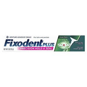 fixodent control denture adhesive cream plus scope flavor 2 oz (pack of 10)