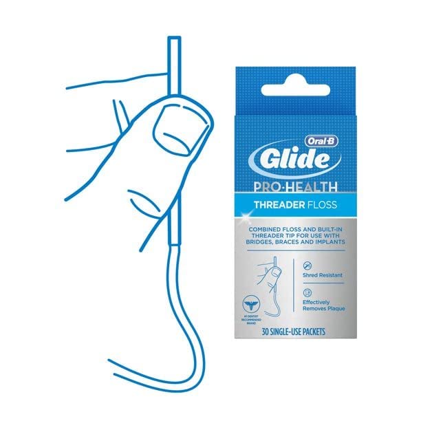 Glide Threader Floss, 30 Count (Pack of 6)