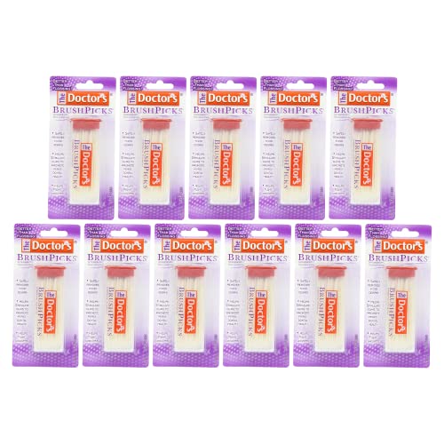 The Doctor's BrushPicks Interdental Toothpicks, 120 count. (Pack of 11)