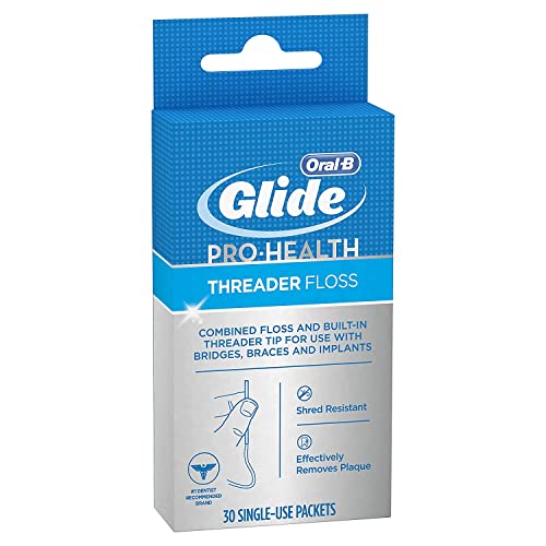 Glide Threader Floss, 30 Single-Use Packets each (Value Pack of 10)