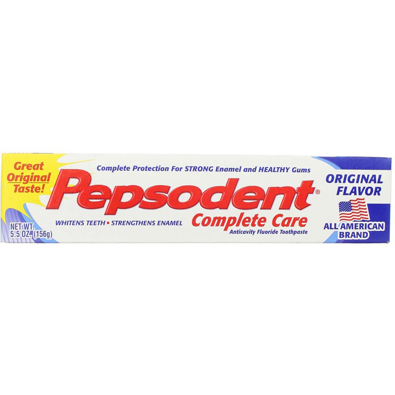 Pepsodent Complete Care Toothpaste Original Flavor 5.5 oz ( Pack of 2)