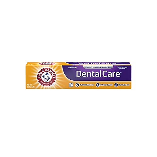 ARM & HAMMER Dental Care Fluoride Toothpaste, Advance Cleaning, Maximum Strength, Fresh Mint 6.30 oz (Pack of 6) - Packaging May Vary