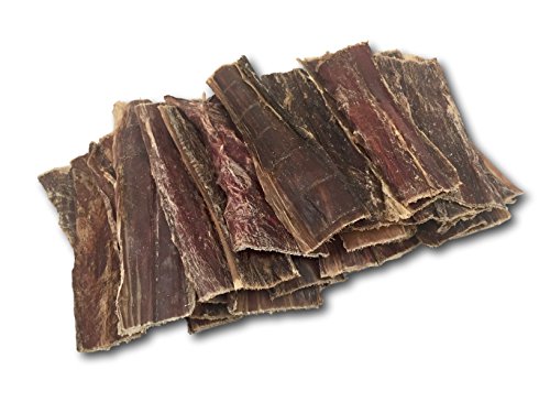 Top Dog Chews - 5" - 6" Buffalo Beef Tendon Taffy, 30 Pack, Beef Jerky Dental Treats for Dogs - Organically Sourced, Single Ingredient Dog Treat, for Small, Medium, or Large Dogs