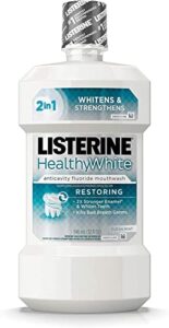 listerine whitening plus restoring fluoride rinse clean mint 946 ml (pack of 2)