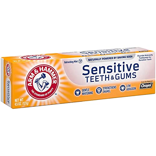 ARM & HAMMER Sensitive Teeth & Gums Toothpaste 4.5 oz (Pack of 5)