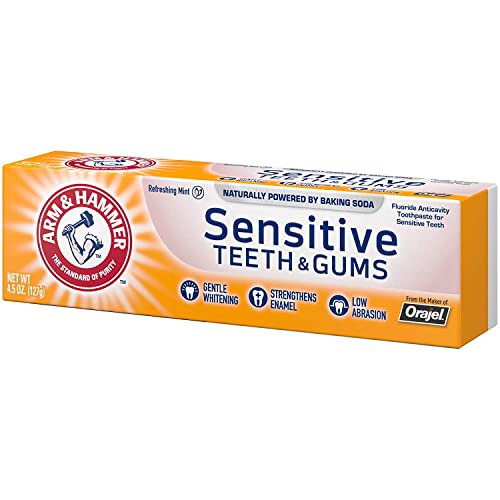 ARM & HAMMER Sensitive Teeth & Gums Toothpaste 4.5 oz (Pack of 5)