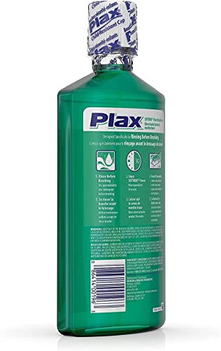 Plax Dental Rinse Soft Mint 24 oz (Pack of 4)