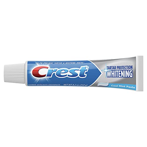 Crest Tar Sm Mnt Wht Size 8.2z Crest Tartar Protection Tartar Control Toothpaste Cool Mint Paste 8.2 Ounce (Pack of 7)