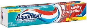 aquafresh cavity protection fluoride toothpaste, cool mint 3 oz (pack of 2)