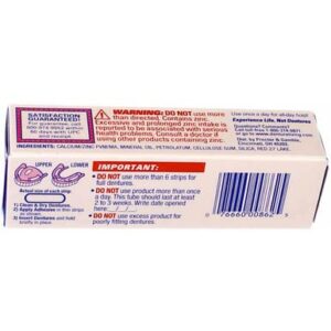 Fixodent Denture Adhesive Cream Original, Multi, 0.75 Oz, Pack of 4