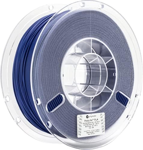 Polymaker PLA Filament 1.75mm Blue, 1kg Spool High Rigidity PLA Filament 1.75 - PolyLite PLA 3D Printer Filament, Print with Most 3D Printers Using 3D Filament