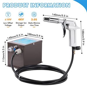 YUCHENGTECH Ionizing Air Gun Anti Static Gun Anti Static Air Gun Static Eliminator Anti Static Ionizier with 4KV High Voltage Generator 110V