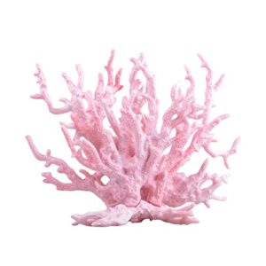 mallofusa artificial aquarium plant ornament decor plastic coral reef fish tank decoration pink