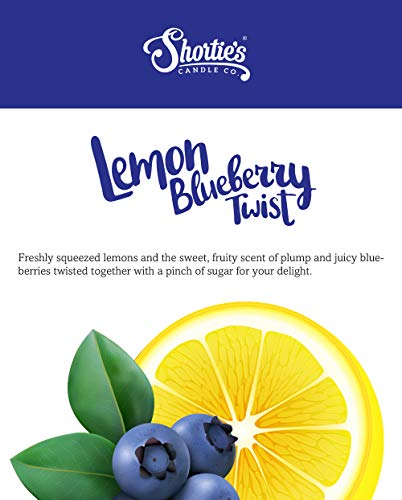 Lemon Blueberry Twist Premium Tealight Candles - Highly Scented with Essential & Natural Oils - 6 Blue Tea Lights - Beautiful Candlelight - Made in The USA - Fruit & Berry Collection