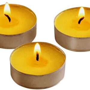 50 Citronella Oil Scented Tea Light Candles Indoor/Outdoor Up to 4 Hours Burn Time - 50 Pack