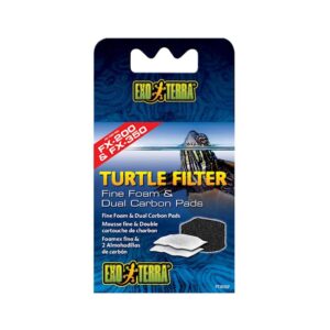 exo terra turtle filter foam & carbon pads