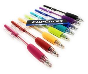 assorted ink clip click pens