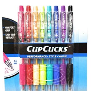 Assorted Ink Clip Click Pens