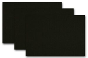 premium colored blank 4x6 card stock (50 pack, black licorice)