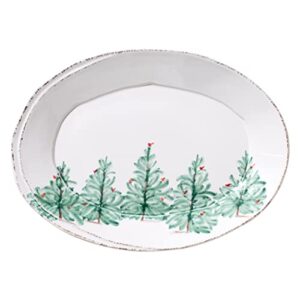 vietri lastra holiday collection italian serveware sets and pieces (small oval platter)