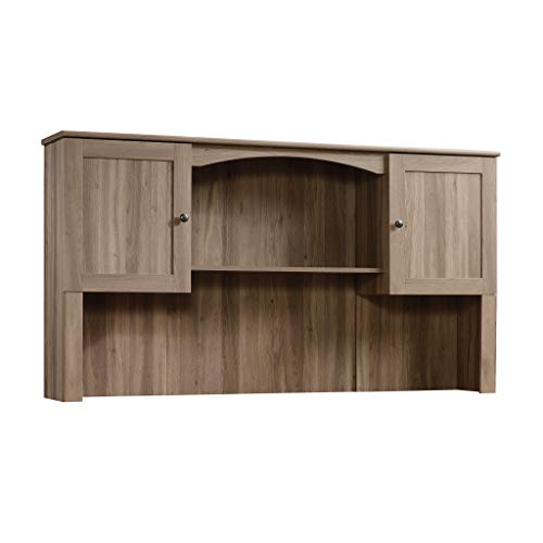 Sauder Harbor View Hutch, Salt Oak finish, Country Rustic, L: 66.14" x W: 12.60" x H: 36.18"