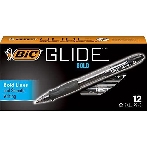 Velocity Ballpoint Retractable Pen, Black Ink, Bold, Dozen, Sold as 12 Each