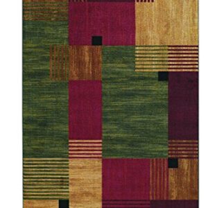 Mohawk Home Alliance Modern Geometric 7' 6" x 10' Area Rug - Red - Perfect for Living Room, Dining Room, Office