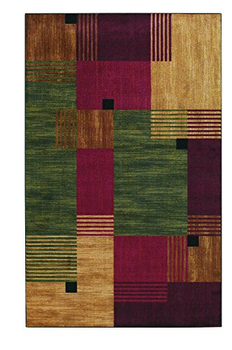 Mohawk Home Alliance Modern Geometric 7' 6" x 10' Area Rug - Red - Perfect for Living Room, Dining Room, Office