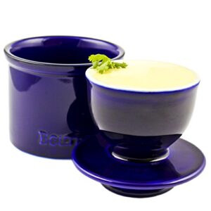 zoie + chloe butter keeper crock: fresh and soft butter without refrigeration